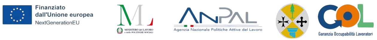 Loghi istituzionali Programma GOL Calabria